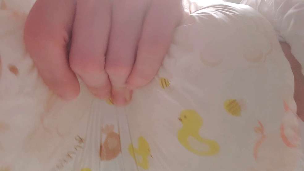Wet Diaper Face Sitting in Lingerie POV